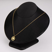 Collier Pendentif Cœur Minimaliste Délicat Plaqué Or 18K, Anti-ternissement, en Acier Inoxydable, Bijou Tendance