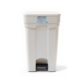 Pattumiera a Pedale Bianca 45 L Senza Coperchio Base - Product Image 1