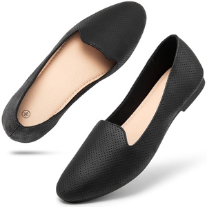 Vamp-suelas antideslizantes personalizadas para mujer, zapatos planos de PU con punta estrecha, bajo precio - Product Image 2