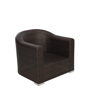 Set di Divani da Giardino con Design Curvo del Bracciolo Reale, Mobili da <span class=keywords><strong>Patio</strong></span> in Vimini per Esterni - Product Image 5