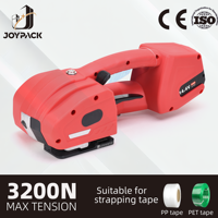 Máquina Flejadora de Plástico a Batería K2, para Flejes de PP/PET de 13-16mm, Tensión Máxima de 3200N, Soldadura por Fricción, 300 Flejes, Inalámbrica