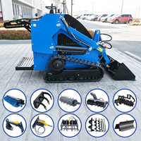 Heißer Verkauf: Mini-Kompaktlader mit CE- und EPA-Zertifizierung, Benzinmotor, Hydraulik-Frontlader, Motorpumpe und Getriebe