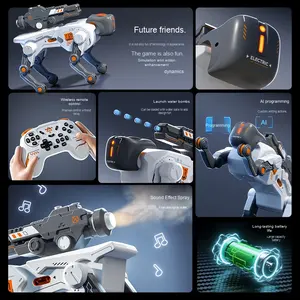 AI Intelligent <span class=keywords><strong>Robot</strong></span> <span class=keywords><strong>Chien</strong></span> Jouet Smart Pet Bombe à Eau avec Pulvérisation de Lumière Télécommande Électrique <span class=keywords><strong>Intelligence</strong></span> <span class=keywords><strong>Artificielle</strong></span> - Product Image 2