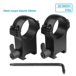 Anillas de Montaje para Mira Telescópica de Acero de Altura Ajustable y Liberación Rápida, Base Resistente de 21 mm para Caza al Aire Libre y Actividades Tácticas - Product Image 5