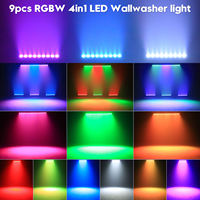 Redsun - Barra de Luces LED RGBW de 36 W y 9 Colores para KTV, Luces de Fiesta, Efecto Estroboscópico para DJ, Navidad, Iglesia, Discoteca, Boda, Bar