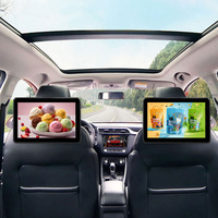 1280*800 10.1 inci taksi taksi kursi belakang sandaran kepala Android LCD tampilan papan Digital dengan perangkat lunak