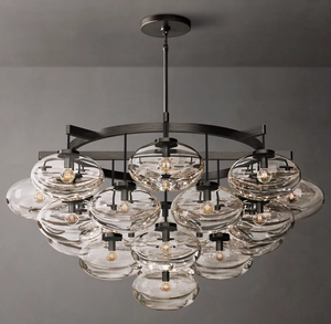 Customization Nordic Style Brass Chandelier <strong>Light</strong> Round Pendant Ceiling <strong>Light</strong> <strong>Fixture</strong> for Dining or Living Room - Product Image 3