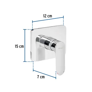 Miscelatore doccia monocomando Master 8 unità, cromato, Riviera - Product Image 3