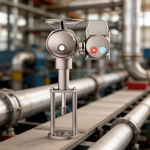 Actuador Eléctrico de Movimiento Lineal con Acoplamiento de Horquilla ISO5210, Eje Cuadrado, Señal de Entrada 4-20mA para Tratamiento de Agua - Product Image 2