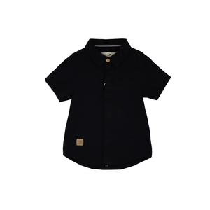 <span class=keywords><strong>Chemise</strong></span> à Manches Courtes pour Tout-Petit Garçon de 6 à 36 <span class=keywords><strong>Mois</strong></span>, <span class=keywords><strong>Chemise</strong></span> Unie en Tissu de Lin avec Boutons pour Enfants Garçons - Product Image 2