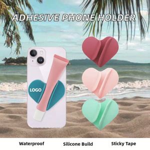 Support de téléphone à ventouse en silicone adhésif étanche pour rouge à lèvres, baume à lèvres, gloss – Silicone auto-adhésif - Product Image 2