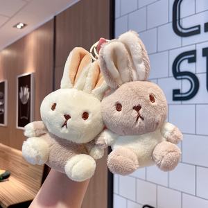 Nuevo colgante de oso y llavero de muñeca de conejo, dibujos animados con relleno de algodón de peluche de juguete PP, técnicas lavadas para accesorios de puesto callejero - Product Image 3