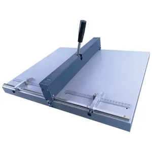 Manuelle Papier falz maschine Papierblatt-Rill papier verarbeitung maschine mit Metall-und Falz maschine