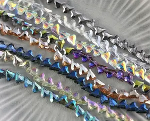 Стеклянные бусины в форме сердца, 12 мм - Product Image 1