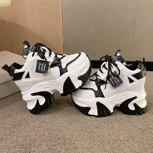 Sneakers Casual <span class=keywords><strong>da</strong></span> donna <span class=keywords><strong>con</strong></span> Logo personalizzato Dropshipping <span class=keywords><strong>con</strong></span> <span class=keywords><strong>scarpe</strong></span> <span class=keywords><strong>con</strong></span> <span class=keywords><strong>zeppa</strong></span> stile plateau - Product Image 3