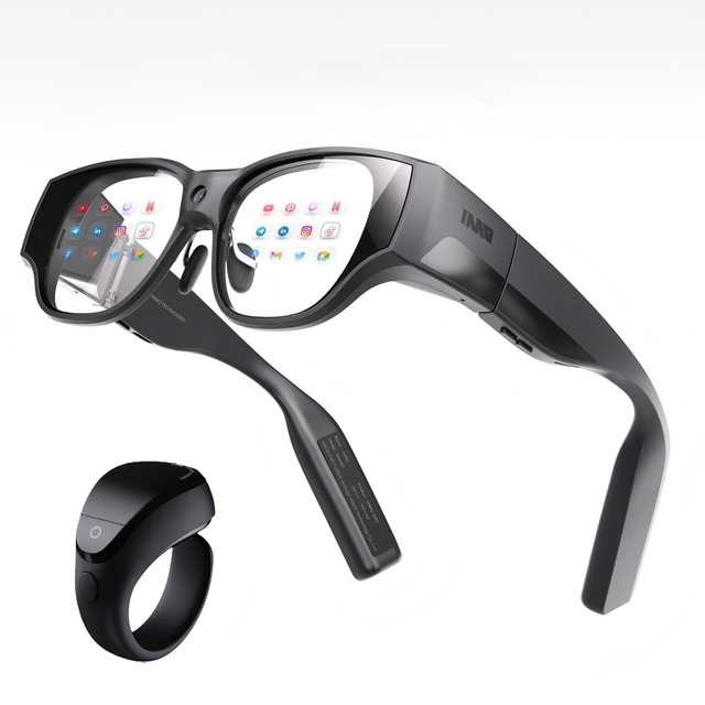 Global Version INMO AIR3 Smart AR Glasses Micro-OLED 36 FOV 150" Virtual Screen Built-in Processor AI Assistant Camera Recording