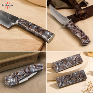Decorative Pattern Cast Acrylic Thick Sheet Custom Pearl Acrylic Block for Knife Handles and Craft Projects - Product Image 2