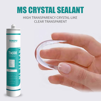 Scellant hybride polymère MS transparent Fix All Crystal Clear 600 ml, imperméable, élastique, résistant aux UV, modifié au silane