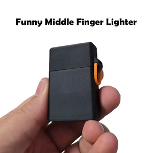 Hot Sale Durable Plastic Middle Finger <b>Lighter</b> <b>Funny</b> Cross-Border Spoof Gift Novelty & Gag Toys - Product Image 5