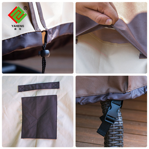 Patio colgante huevo <span class=keywords><strong>silla</strong></span> cubierta impermeable al aire libre doble asiento mimbre columpio huevo <span class=keywords><strong>silla</strong></span> cubierta - Product Image 5