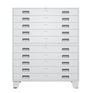Meuble de rangement à tiroirs pour dossiers, 5 niveaux, grande capacité, organisateur de bureau, type vertical, à tirer, rectangulaire - Product Image 3