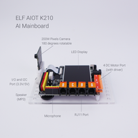 Papan & Kit Pengembangan Pembelajaran Pemrograman AI Robot dengan Modul Tampilan Mainboard Esp32 & K210