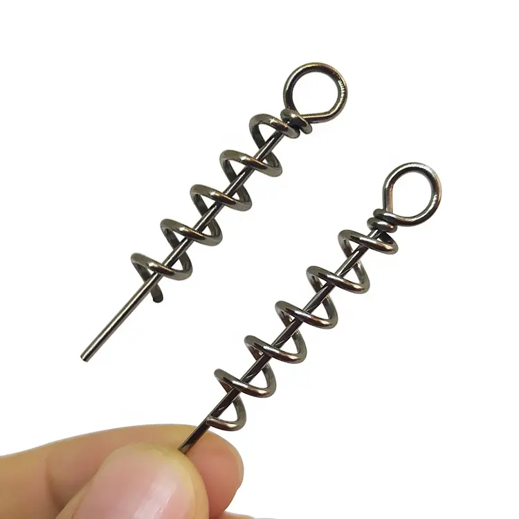 Accesorios de pesca giratorios, tornillo giratorio, aparejo de señuelo suave de remolino, stinger de tornillo rápido