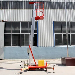 Yüksek kaliteli otomatik kaldırma el teleskopik tek direk alüminyum alaşım asansör platformu