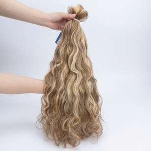 Extensions de cheveux naturels ondulés en trame, couleur piano, double épaisseur, fournisseur de premier plan - Product Image 1
