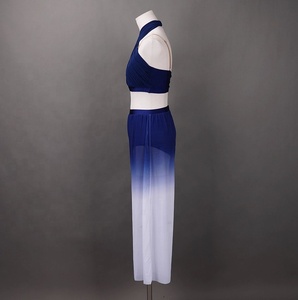 Vêtements d'entraînement de <span class=keywords><strong>danse</strong></span> <span class=keywords><strong>classique</strong></span> maille pantalon de <span class=keywords><strong>danse</strong></span> à jambes larges femmes Style chinois dégradé couleur Art examen vêtements de <span class=keywords><strong>danse</strong></span> - Product Image 3