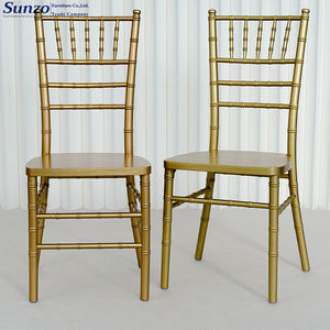 كراسي شيافاري شيافاري ذهبية مع وسادة لحفلات الزفاف والولائم - Product Image 6