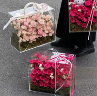 Boîtes de rangement en plastique écologiques jetables sur mesure, impression de logo personnalisable pour les rayonnages des magasins de détail, présentation de cadeaux