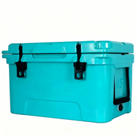 Glacière portable rotomoulée 65L en PE, moderne, durable, isotherme, réutilisable, avec ouvre-bouteille, étanche, pour la pêche et les aliments en conserve