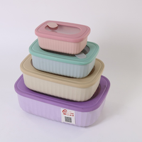 Boîte à lunch chauffable au micro-ondes, hermétique, en plastique, écologique, sans BPA, de qualité alimentaire, capacité 1300 ml, pour réfrigérateur