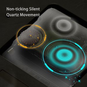 YRUDMBIN orologio da parete in legno rustico da 12 pollici silenzioso a batteria numeri decorazioni per la casa per la cucina bagno camera da letto soggiorno - Product Image 6