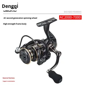 Caña <span class=keywords><strong>de</strong></span> Pescar Giratoria para <span class=keywords><strong>Mano</strong></span> Izquierda, Lanzamiento a Larga Distancia, Marco Metálico <span class=keywords><strong>de</strong></span> Alta Resistencia, para Agua Dulce y Salada, Lago, Río, Arroyo - Product Image 4