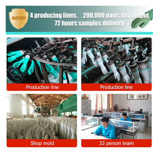 Прочные зеленые резиновые защитные перчатки 33 см с тактильной поверхностью, предназначенные для суровых морских условий, Лабораторная работа с химикатами - Product Image 6