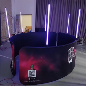 Fondo DE CABINA DE FOTOS 360 con logotipo personalizado de luz LED para eventos <span class=keywords><strong>importantes</strong></span> de decoración - Product Image 4