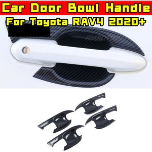 Poignées de porte de voiture noires pour Toyota RAV4 2020+ – Avant, arrière, droite, gauche – Style extérieur - Product Image 3