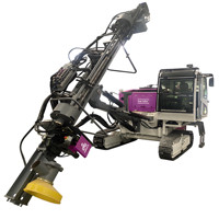 Foreuse sur chenilles avec cabine compacte intégrée, foreuse DTH, machine de forage minier