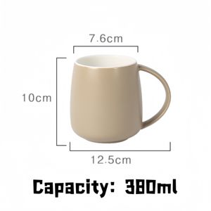 Mug de voyage en céramique personnalisé grande capacité avec poignée, écologique, pour bureau, style américain, avec plateau simple, idéal pour cadeaux promotionnels, OEM - Product Image 2