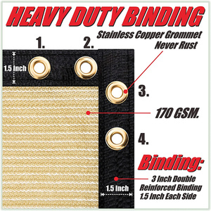 Filet de protection vert pour clôture, pare-vent, tissu occultant, bâche, filet, tissu maillé - Product Image 4