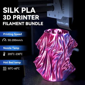 Lot de filaments pour imprimante 3D PreFuture, filament de soie double et triple couleur, bobine de 250 g, 8 rouleaux, 2 kg au total - Product Image 6