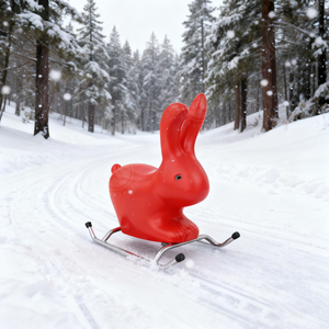 Toboggan en plastique mignon en forme de chenille, lapin, cheval, dragon, canard, dessin animé, animal, <span class=keywords><strong>luge</strong></span> pour la neige, pour jouer en famille - Product Image 4