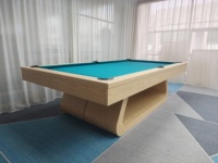 Table de billard sur mesure de qualité tournoi 7 pieds, style américain, durable, écologique, en bois massif, convertible pour salle à manger