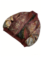 Blouson bomber vintage à fleurs et effet vieilli |   Manteau oversize de style streetwear chinois