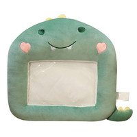 Offre Spéciale d'hiver oreiller en peluche chauffe-mains animal mignon avec fenêtre iphone ipad couvert chaud oreiller en peluche