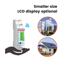 Compteur intelligent EM115-Mod-WL certifié CE, monophasé, Modbus RTU, LoRaWAN, RS485, configuration de paramètres à distance