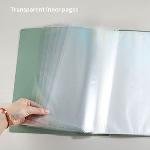 A4 Data Book Insert Folder Transparent Inner Page 20/30/40/60 PVC Material <b>File</b> Folder Test <b>Paper</b> & Music Folder School Use - Product Image 5