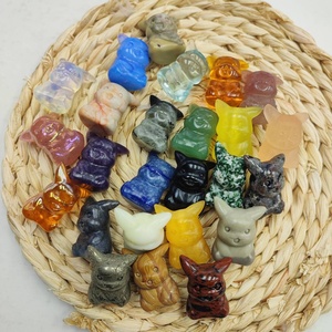 All'ingrosso della fabbrica intaglio naturale lucidato Mini cristallo Cartoon <span class=keywords><strong>Pikachu</strong></span> Pocket Monster ha ceduto per i regali di Halloween - Product Image 3